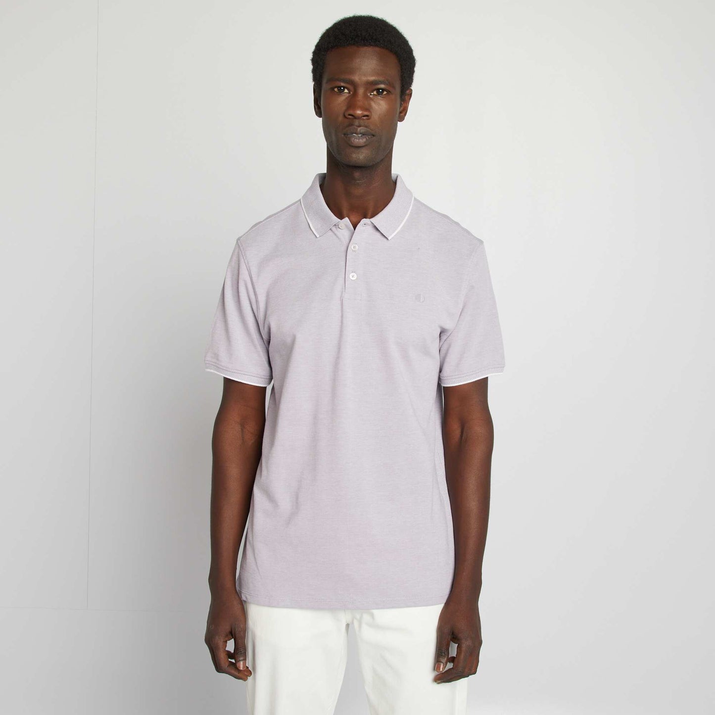 تيشرت بولو قطن بيكيه بنفسجي