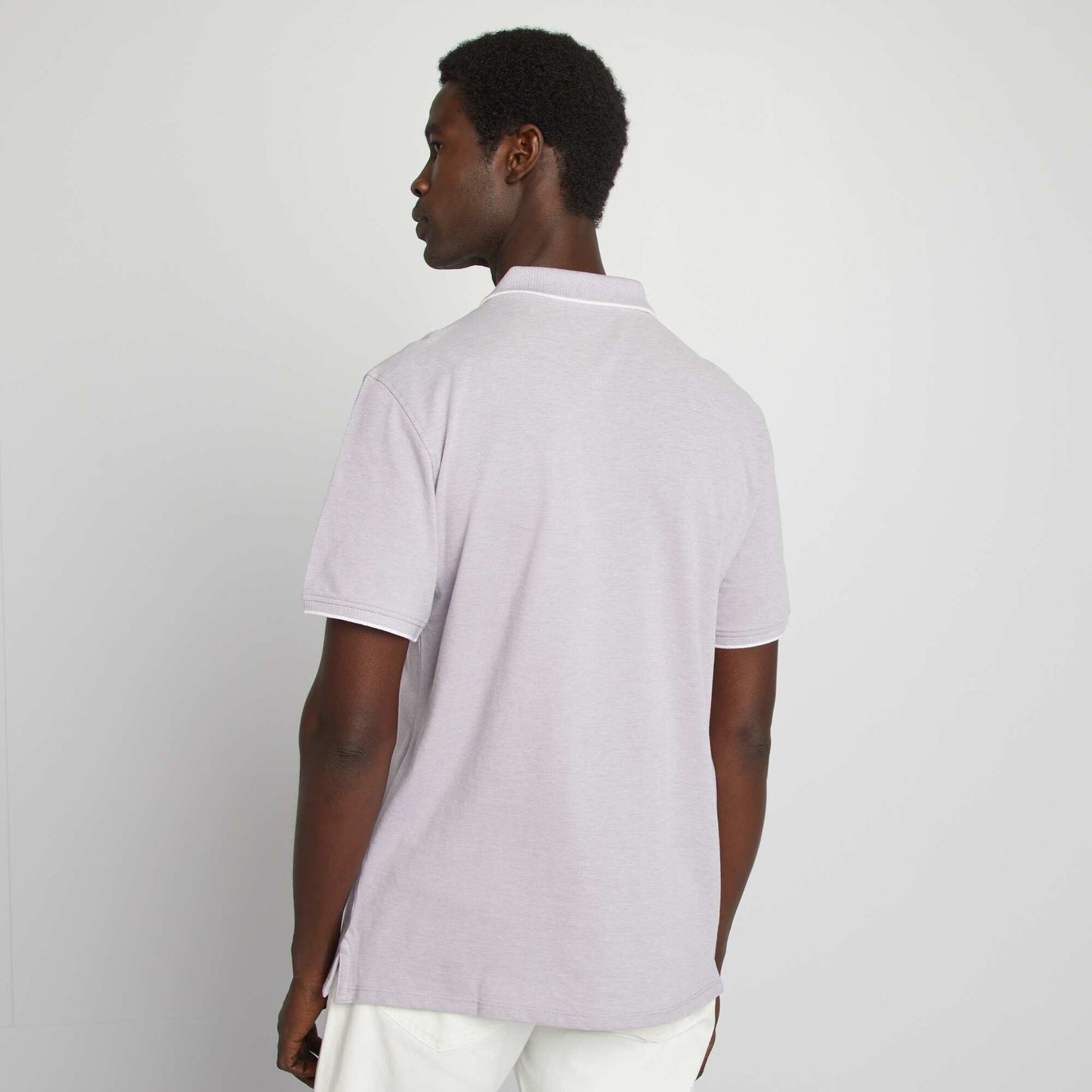 تيشرت بولو قطن بيكيه بنفسجي