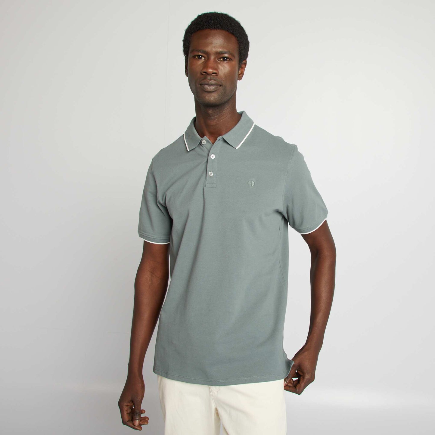 تيشرت بولو قطن بيكيه أخضر