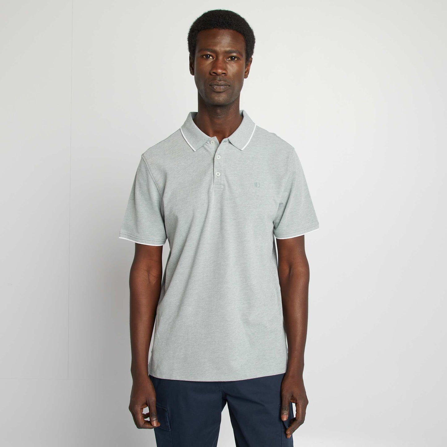 تيشرت بولو قطن بيكيه أخضر