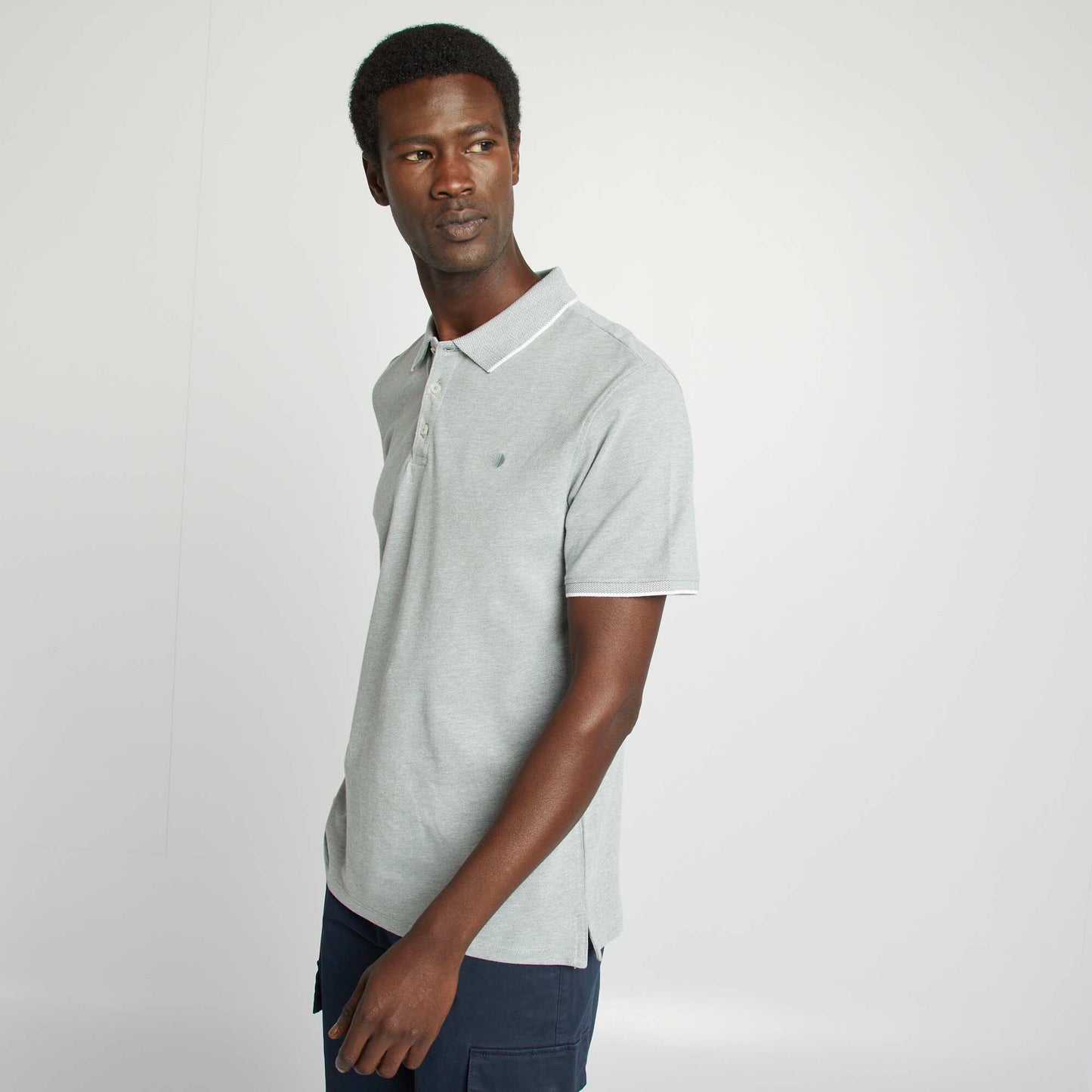 تيشرت بولو قطن بيكيه أخضر