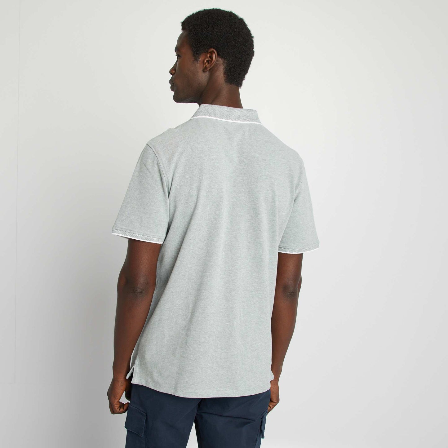 تيشرت بولو قطن بيكيه أخضر