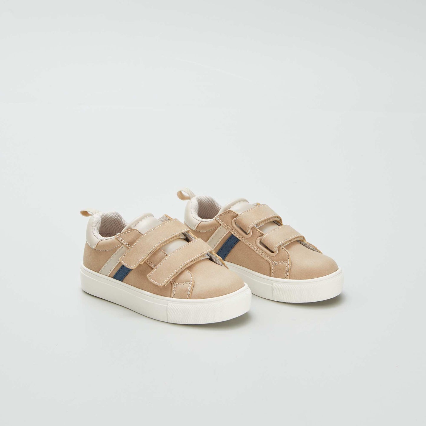 Low-top Velcro trainers BROWN