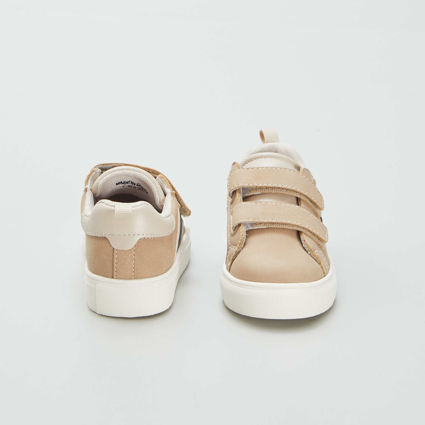 Low-top Velcro trainers BROWN