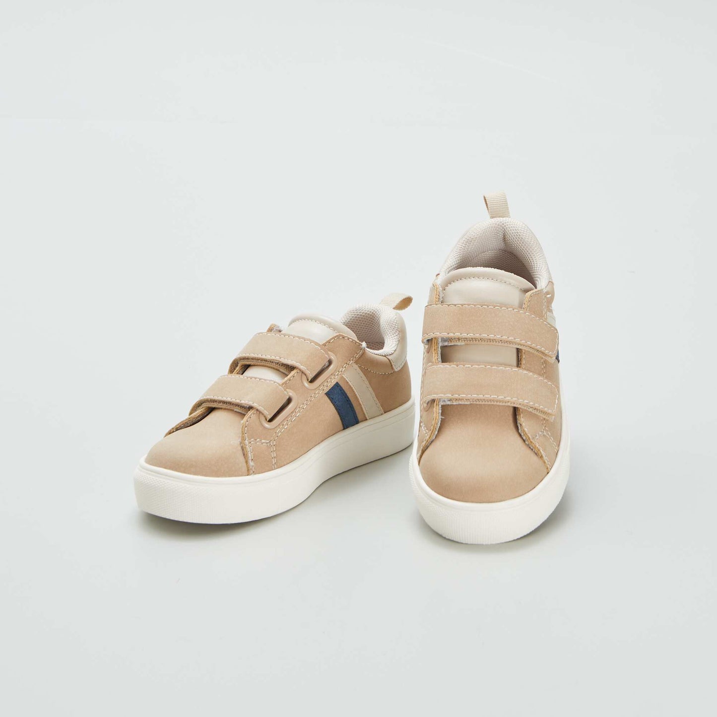 Low-top Velcro trainers BROWN