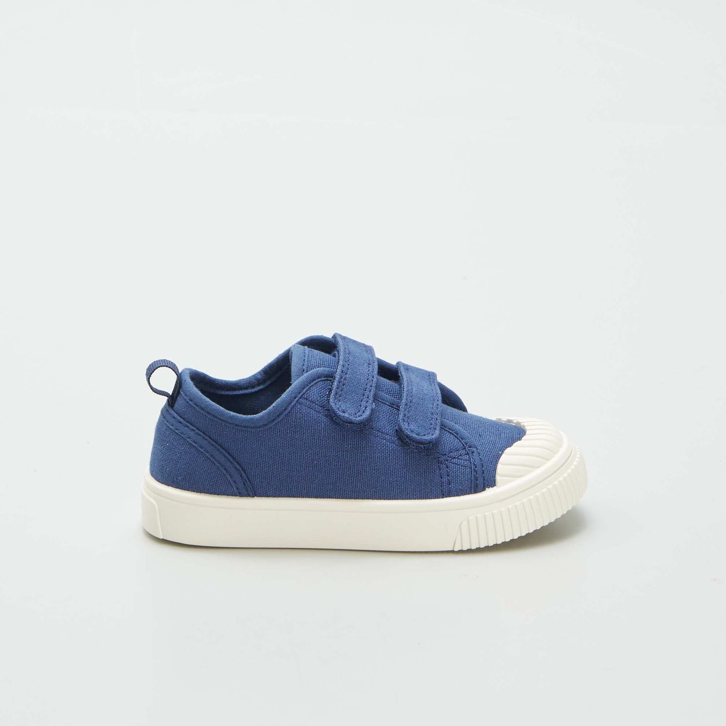 Canvas hook and loop trainers BLUE