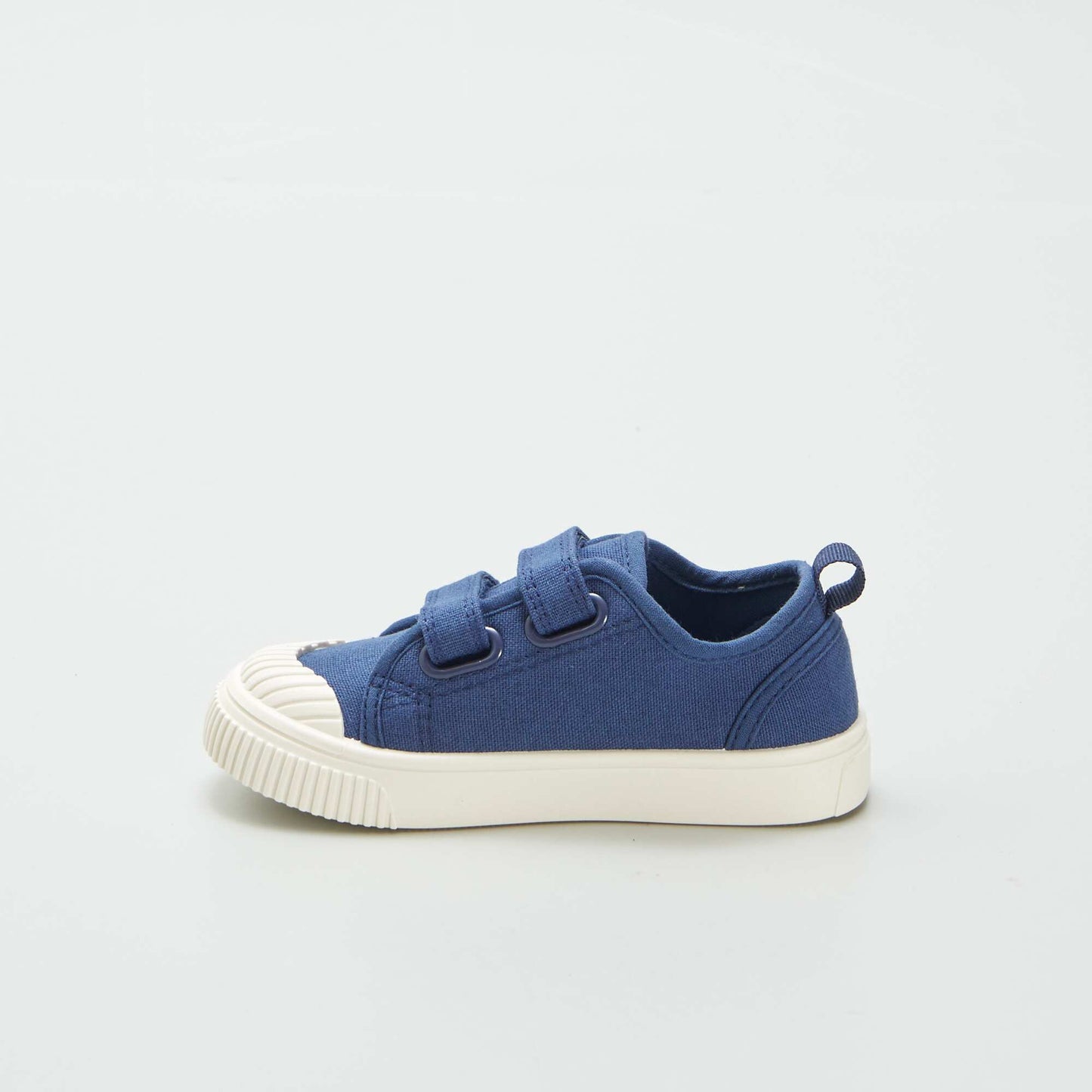 Canvas hook and loop trainers BLUE