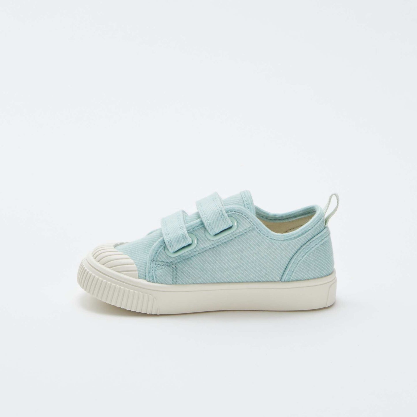 Canvas hook and loop trainers GREEN