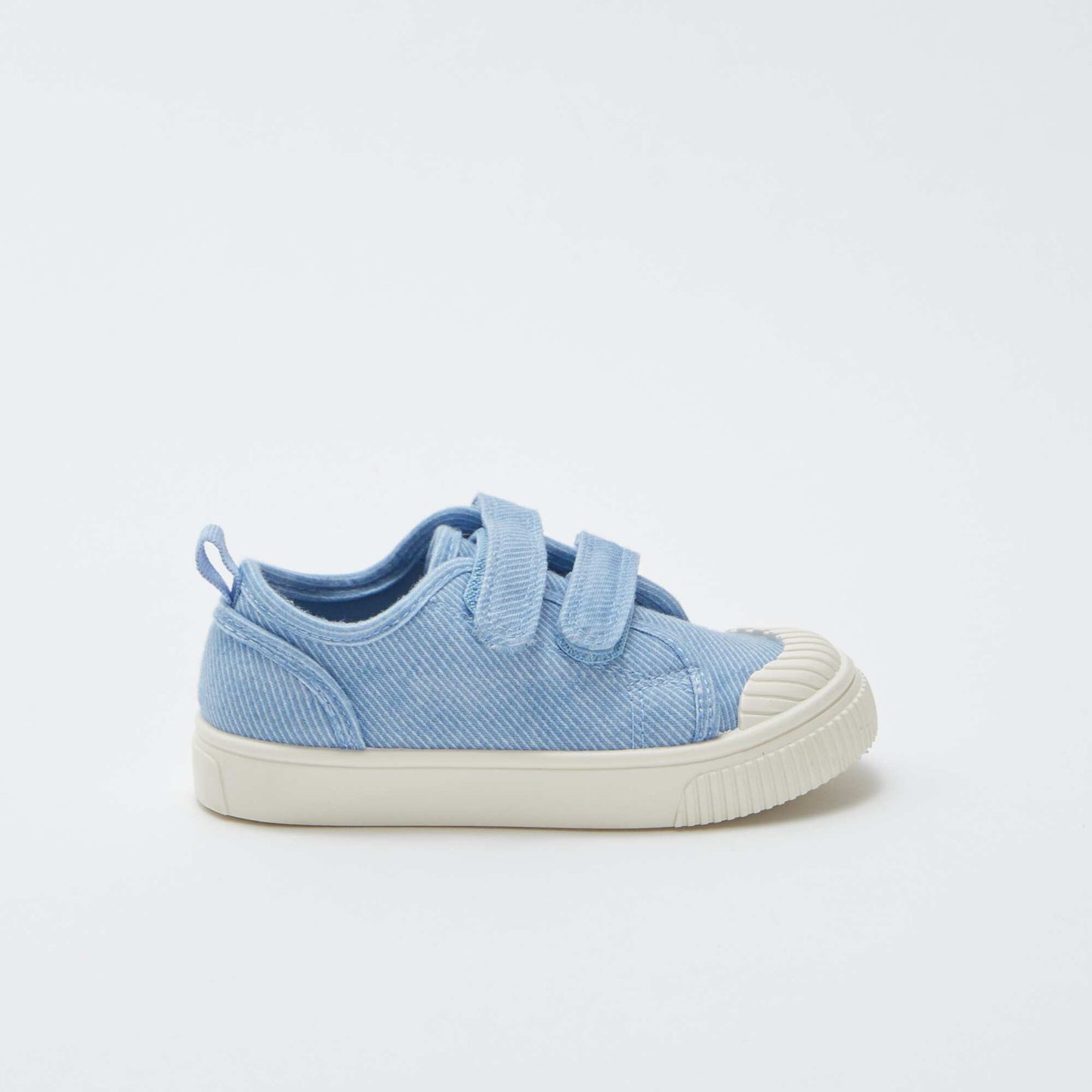 Canvas hook and loop trainers BLUE