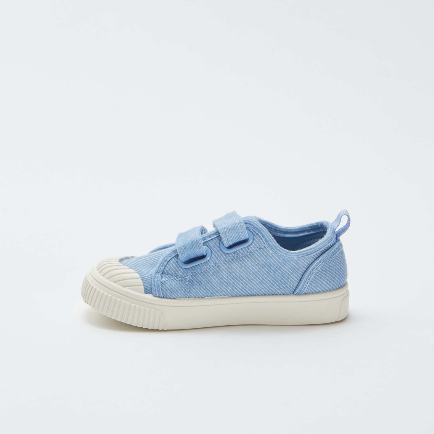 Canvas hook and loop trainers BLUE