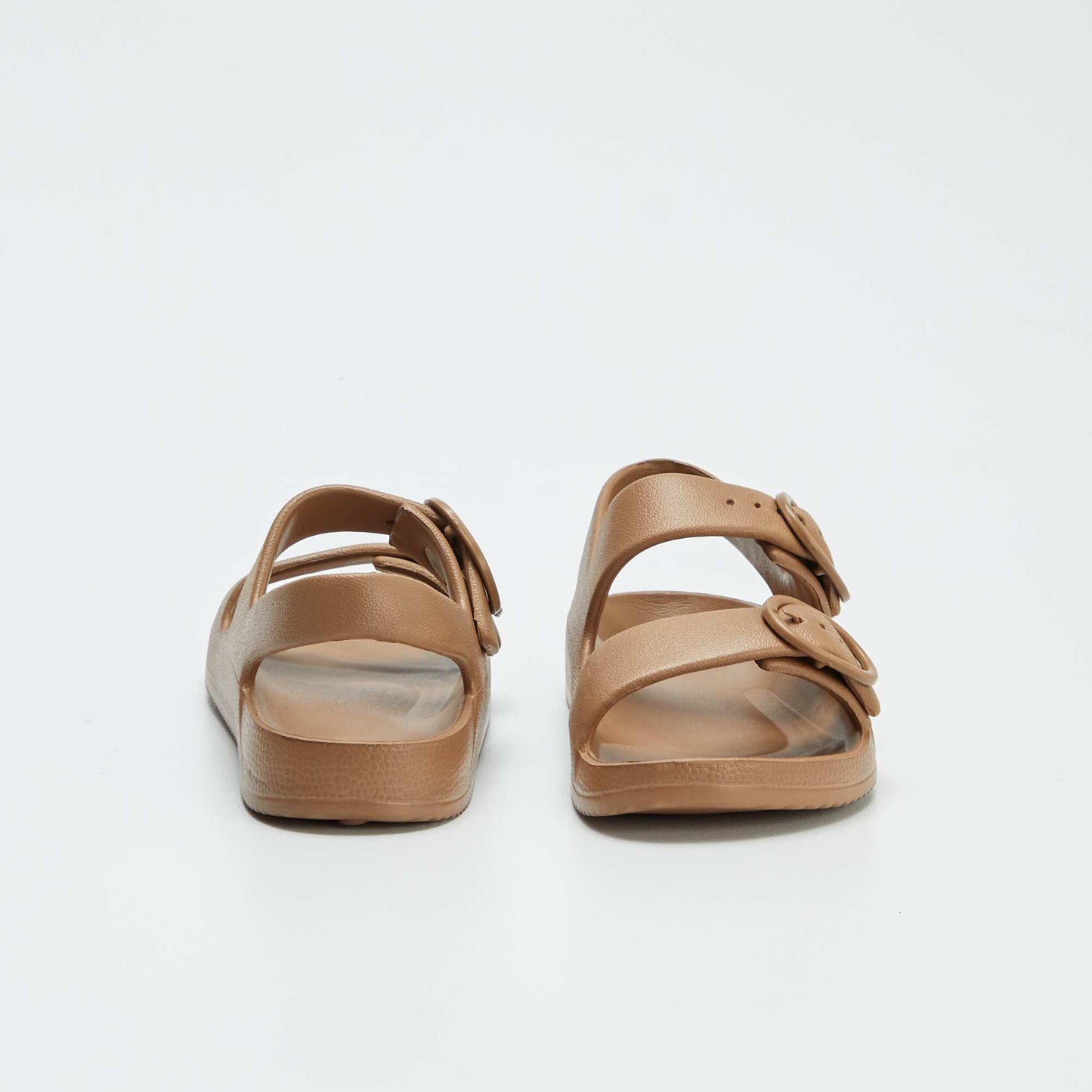 Sandals with double strap BROWN