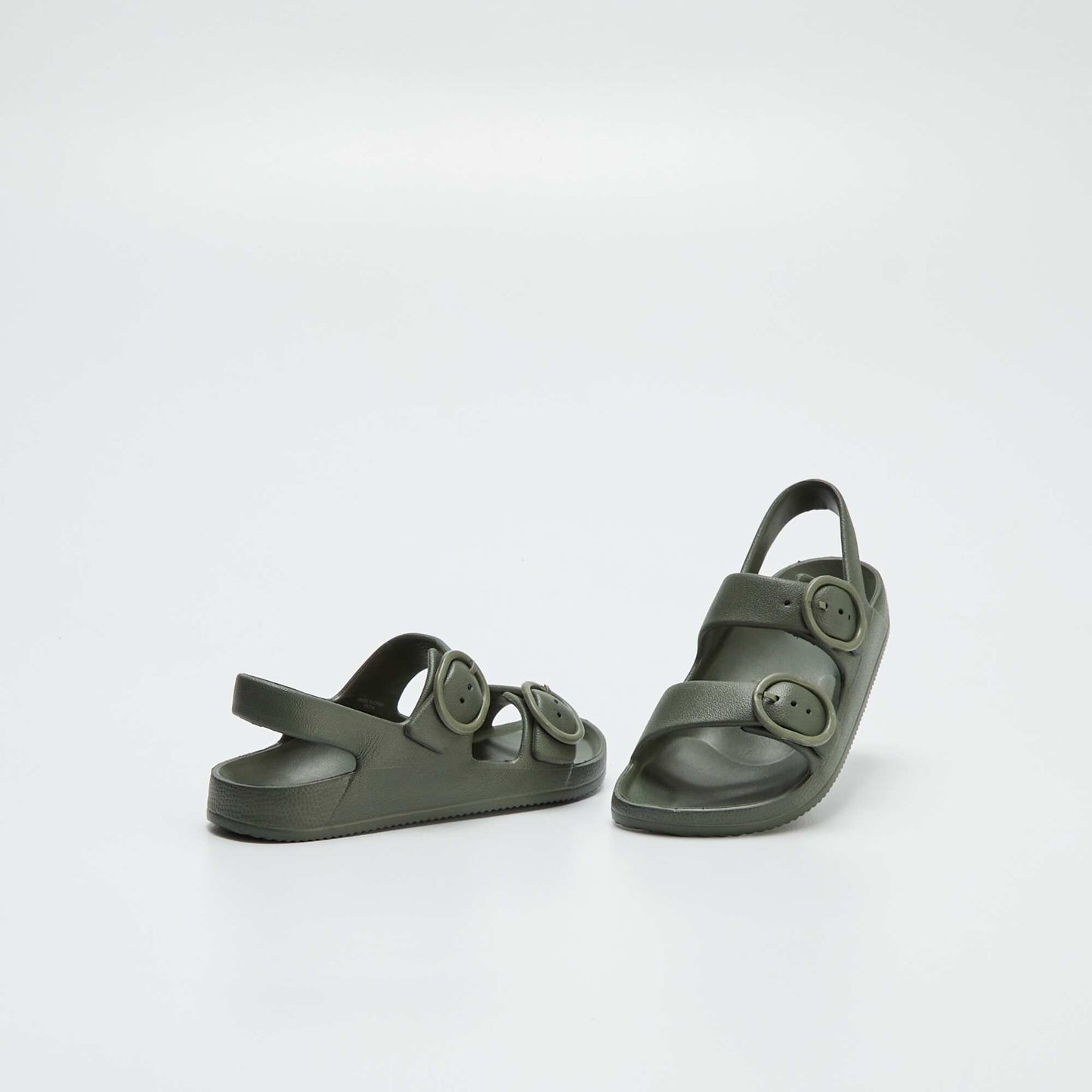 Sandals with double strap KHAKI