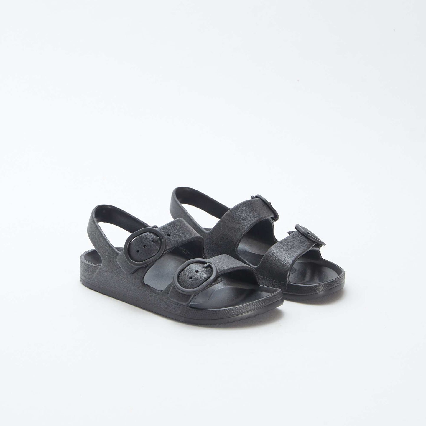 Sandals with double strap BLACK