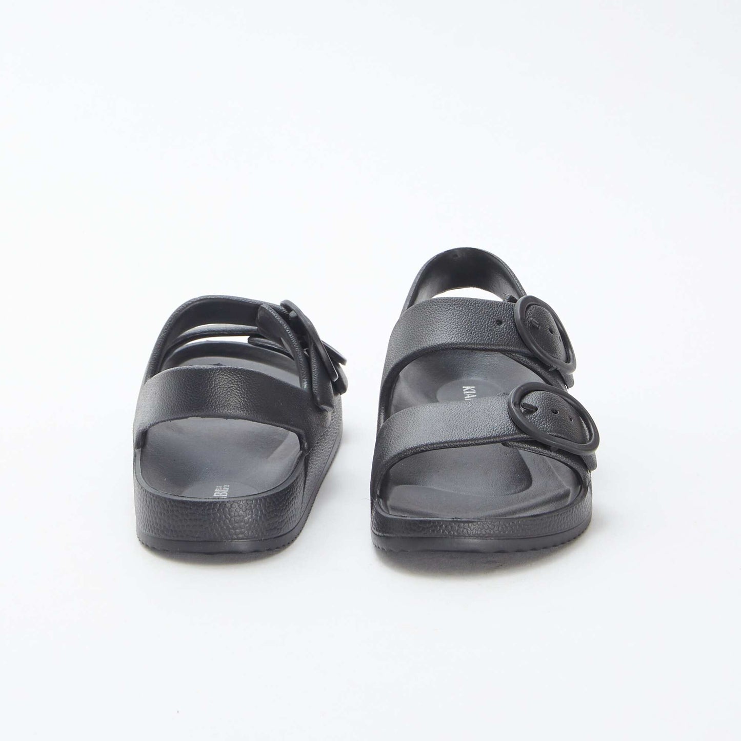 Sandals with double strap BLACK