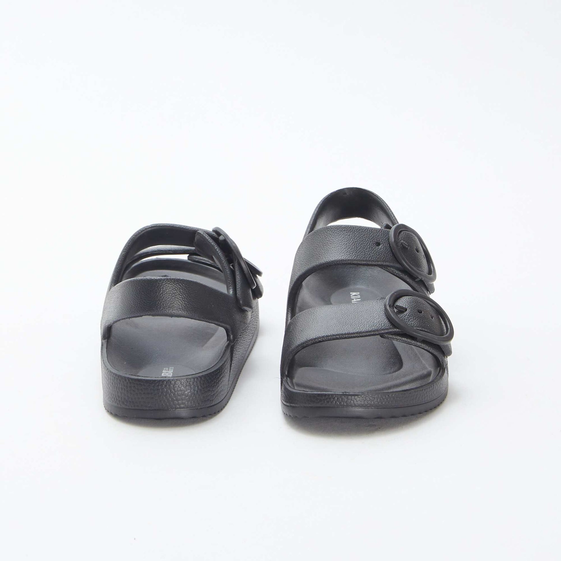 Sandals with double strap BLACK