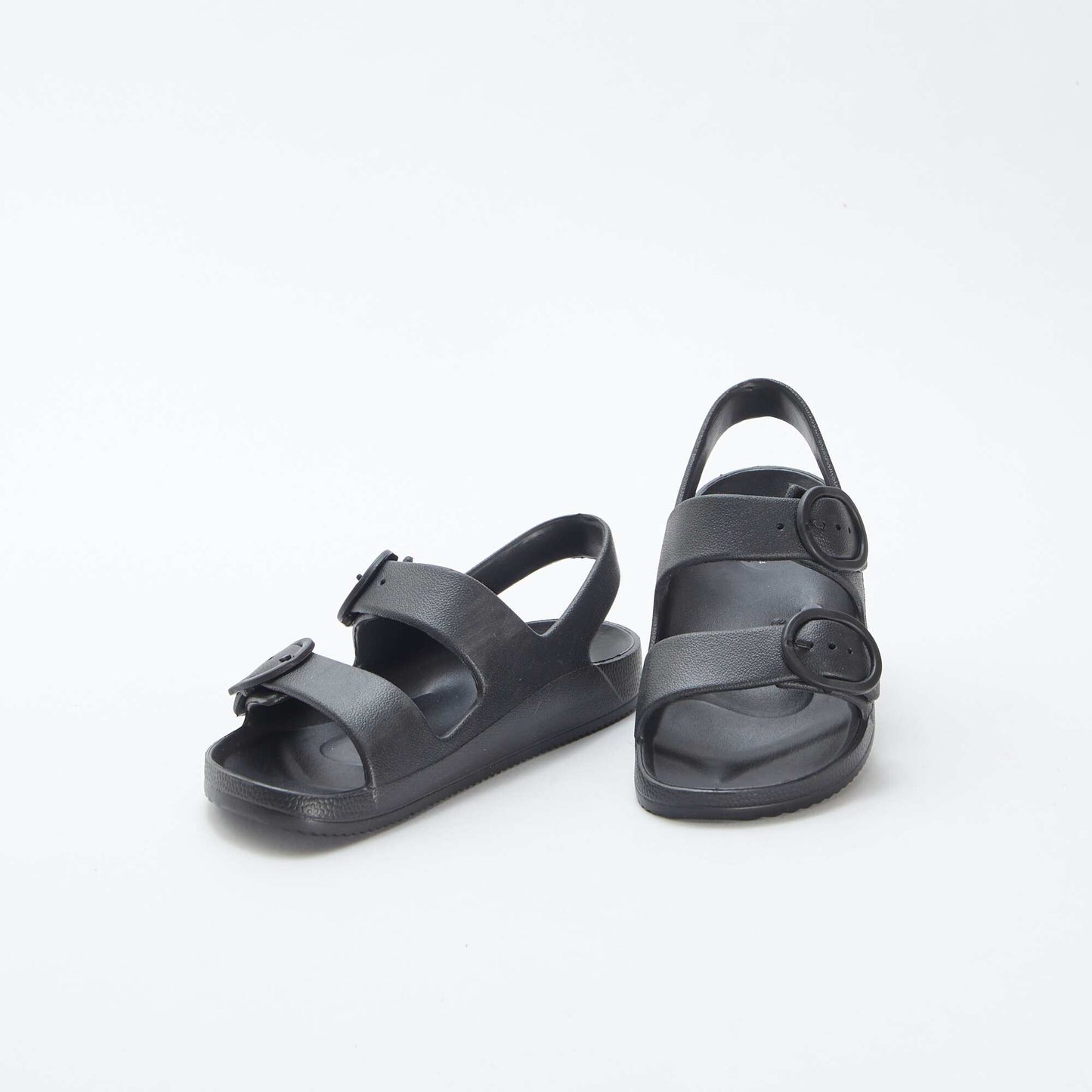 Sandals with double strap BLACK