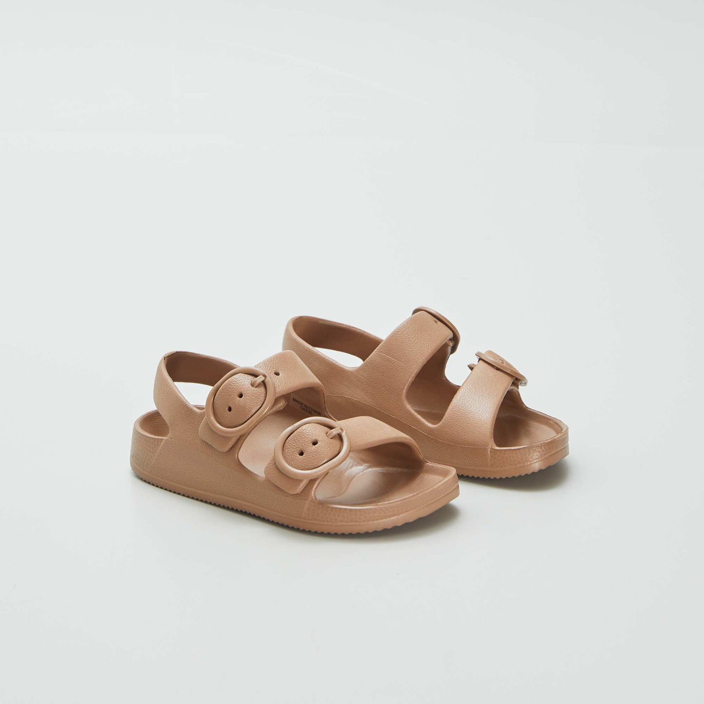 Sandals with double strap BROWN