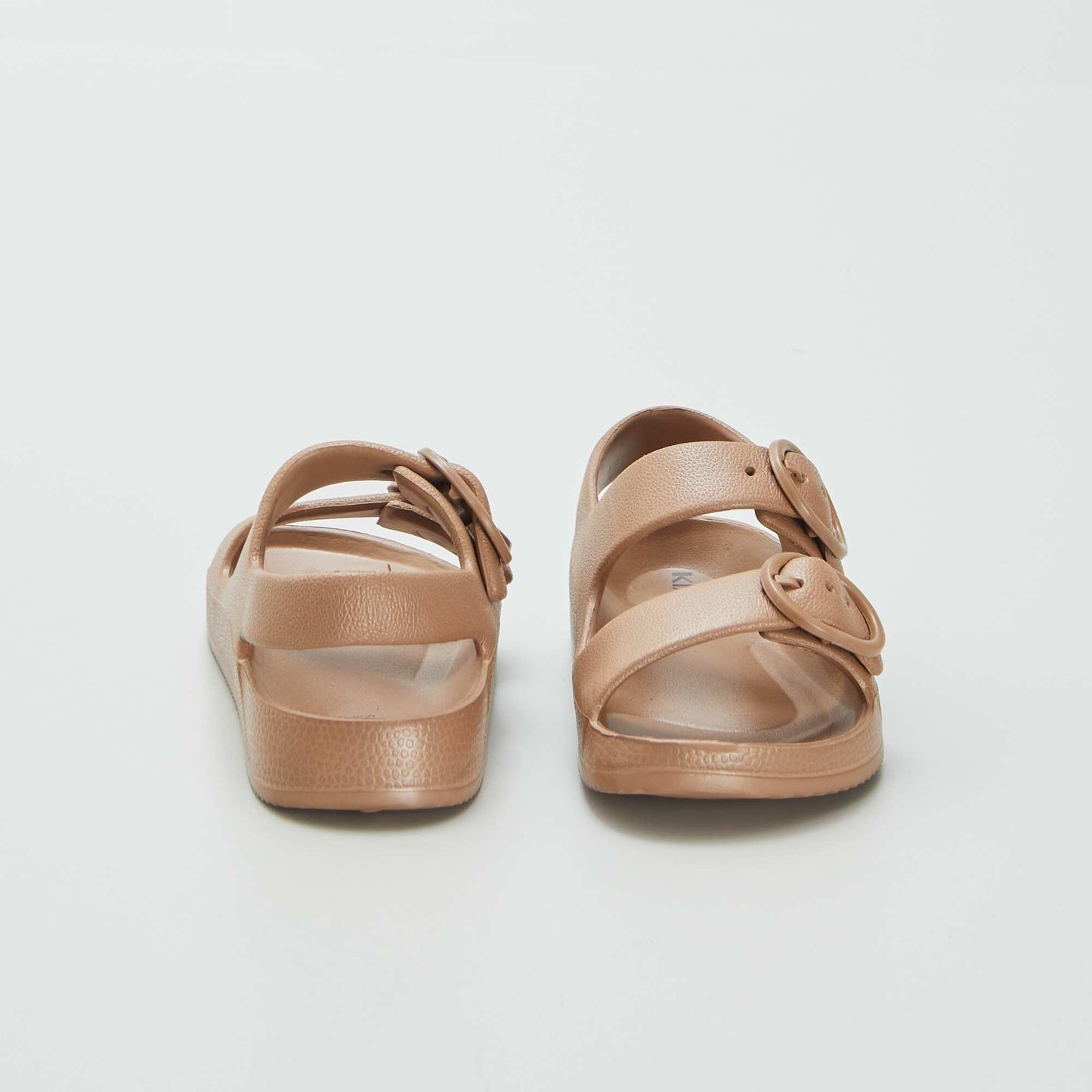 Sandals with double strap BROWN