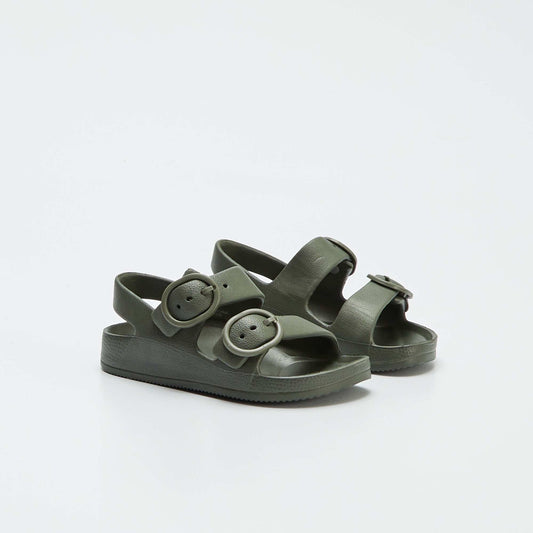 Sandals with double strap KHAKI