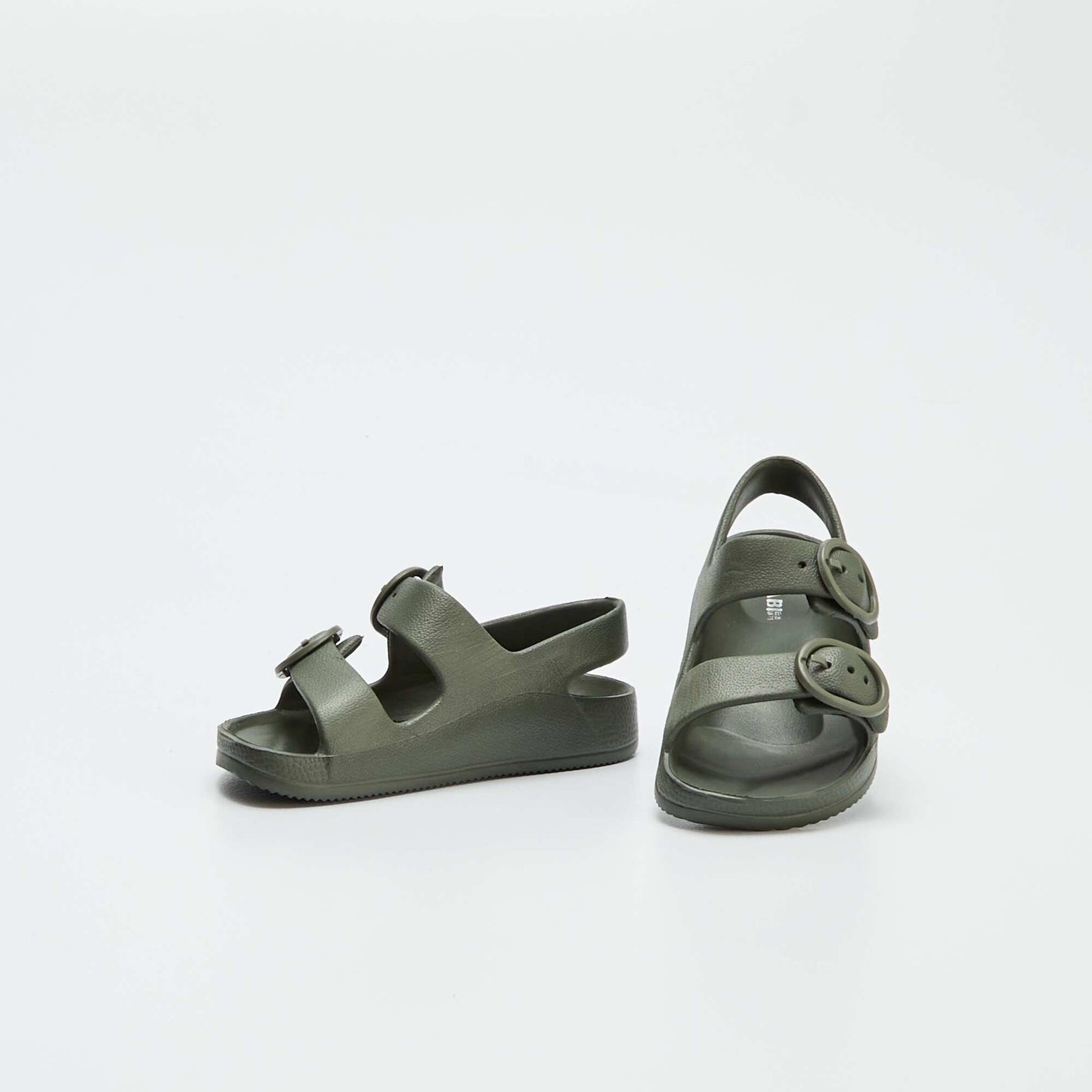 Sandals with double strap KHAKI