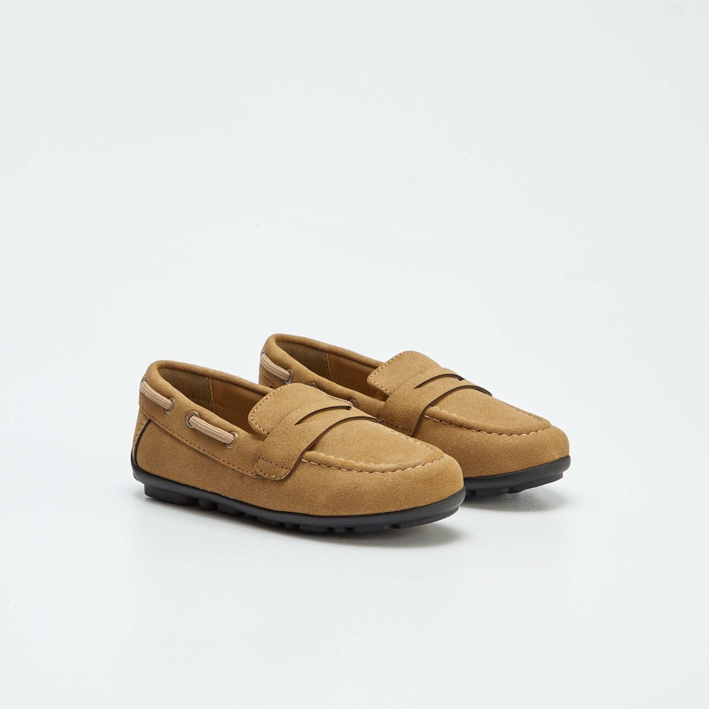 Plain deck shoes BROWN