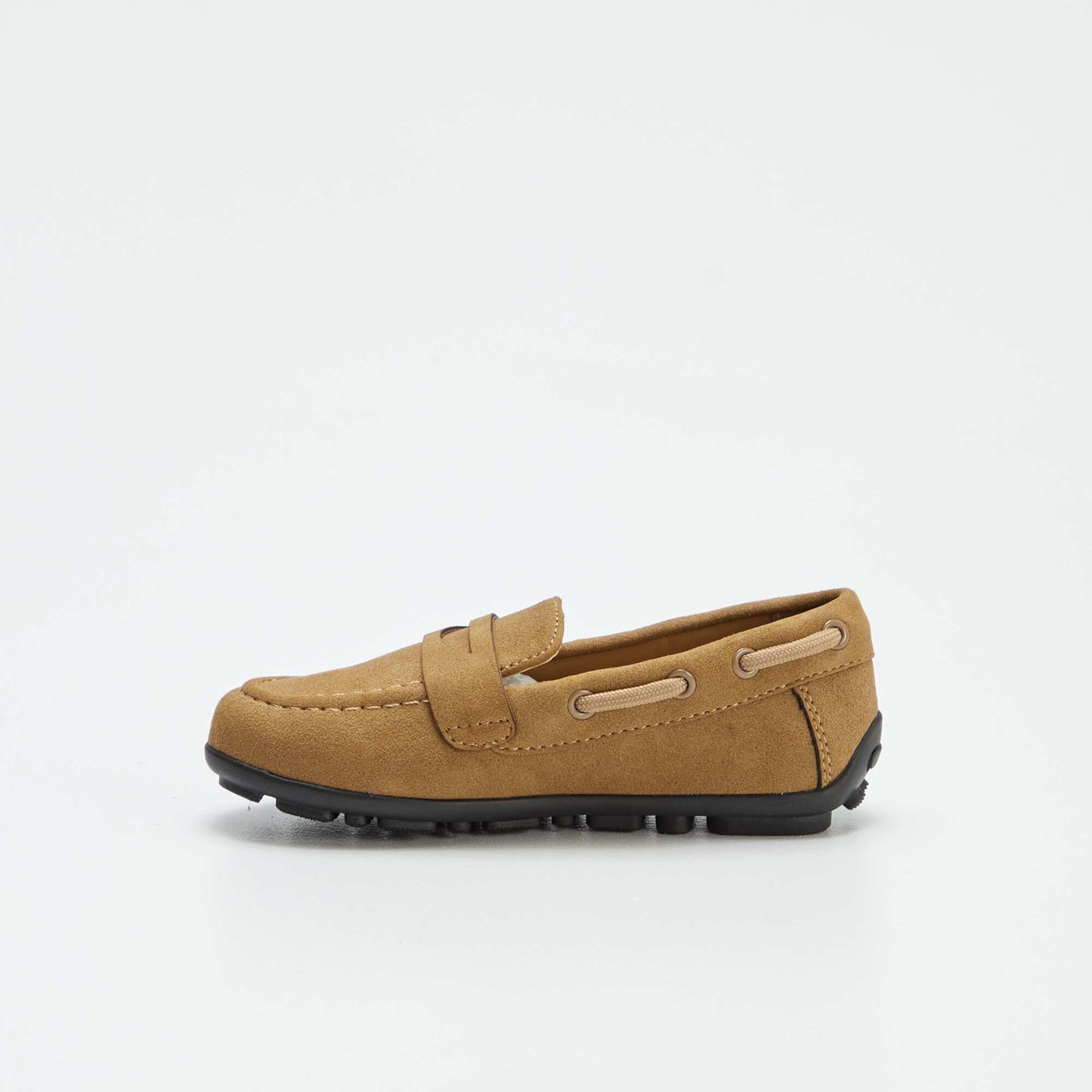 Plain deck shoes BROWN