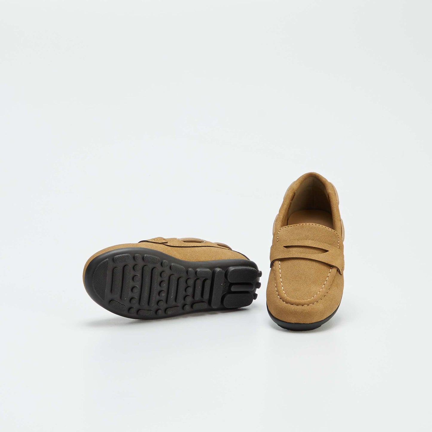 Plain deck shoes BROWN