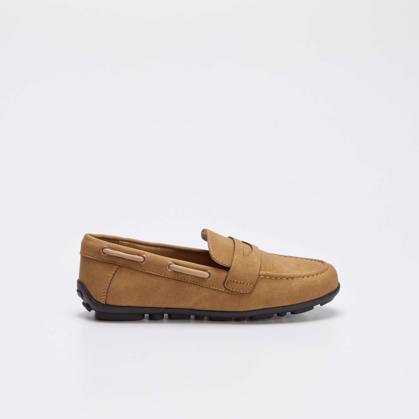 Plain deck shoes BROWN