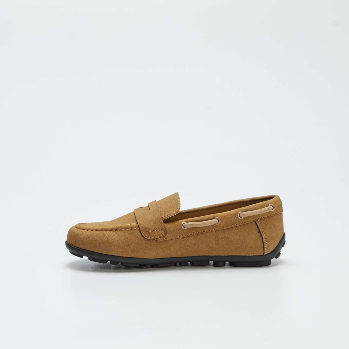 Plain deck shoes BROWN