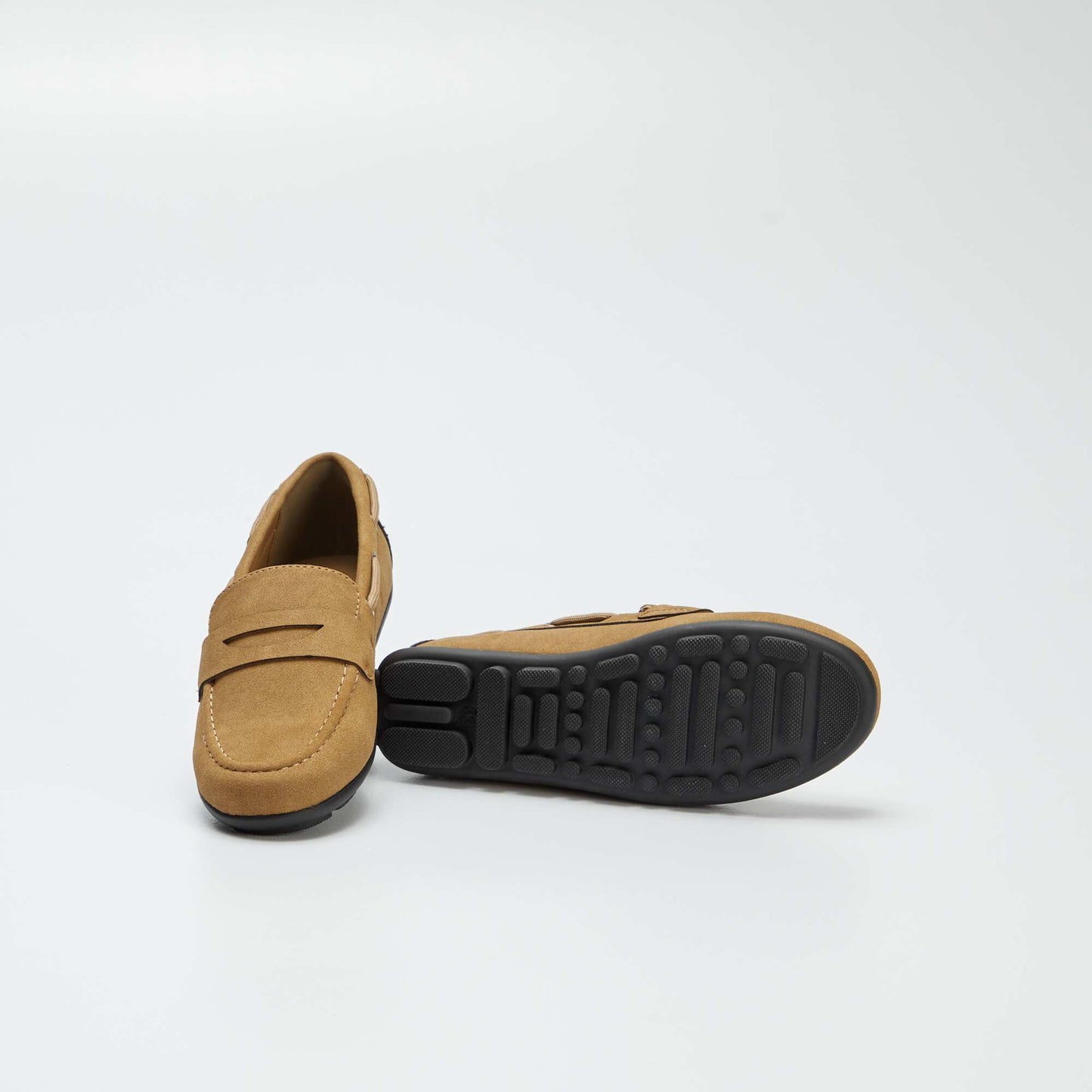 Plain deck shoes BROWN