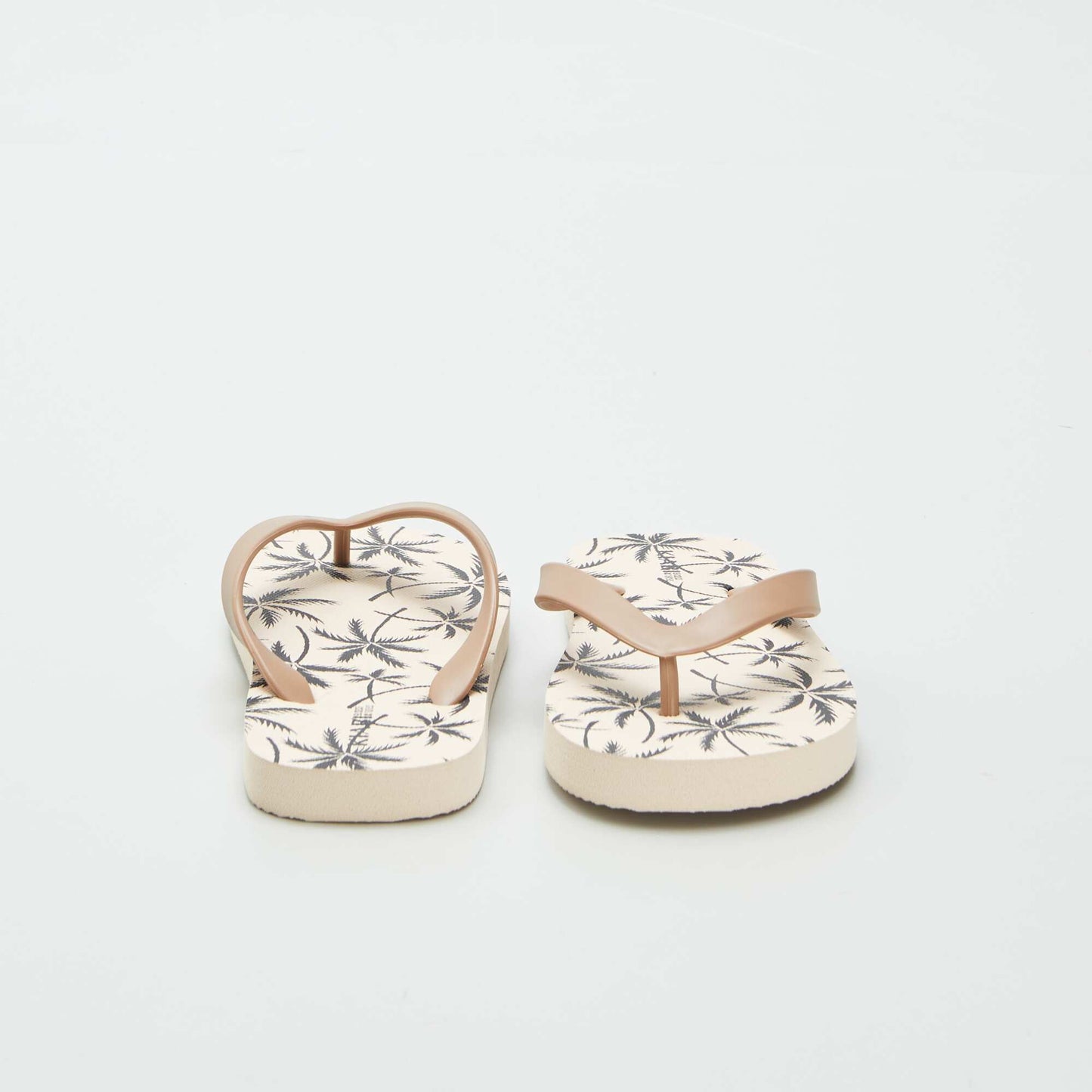 Patterned flip-flops BEIGE