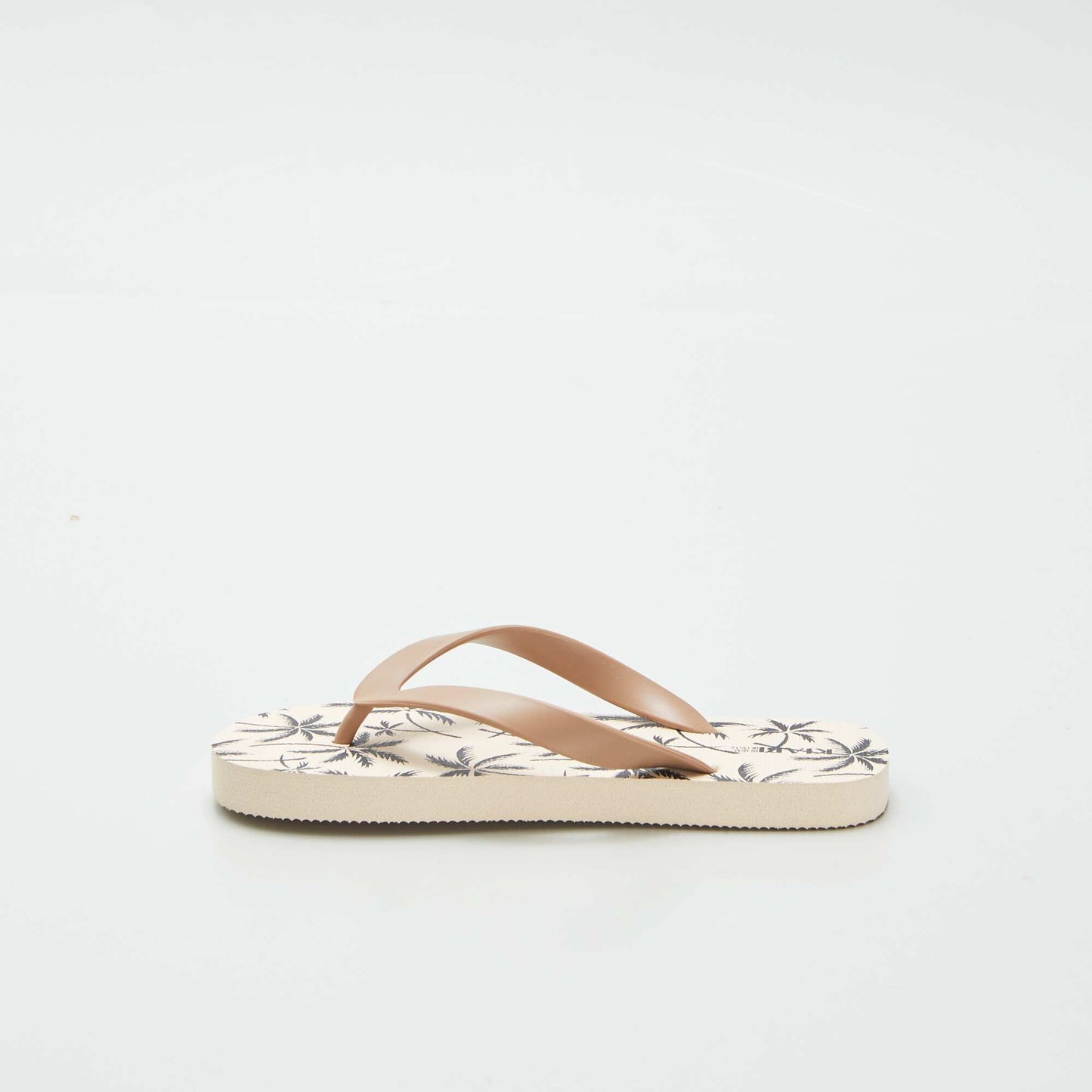 Patterned flip-flops BEIGE