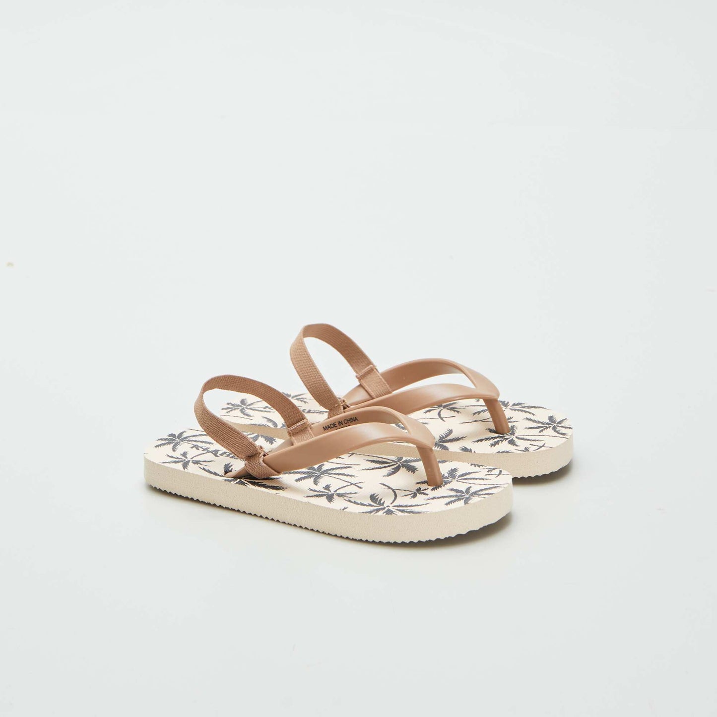 Patterned flip-flops BEIGE