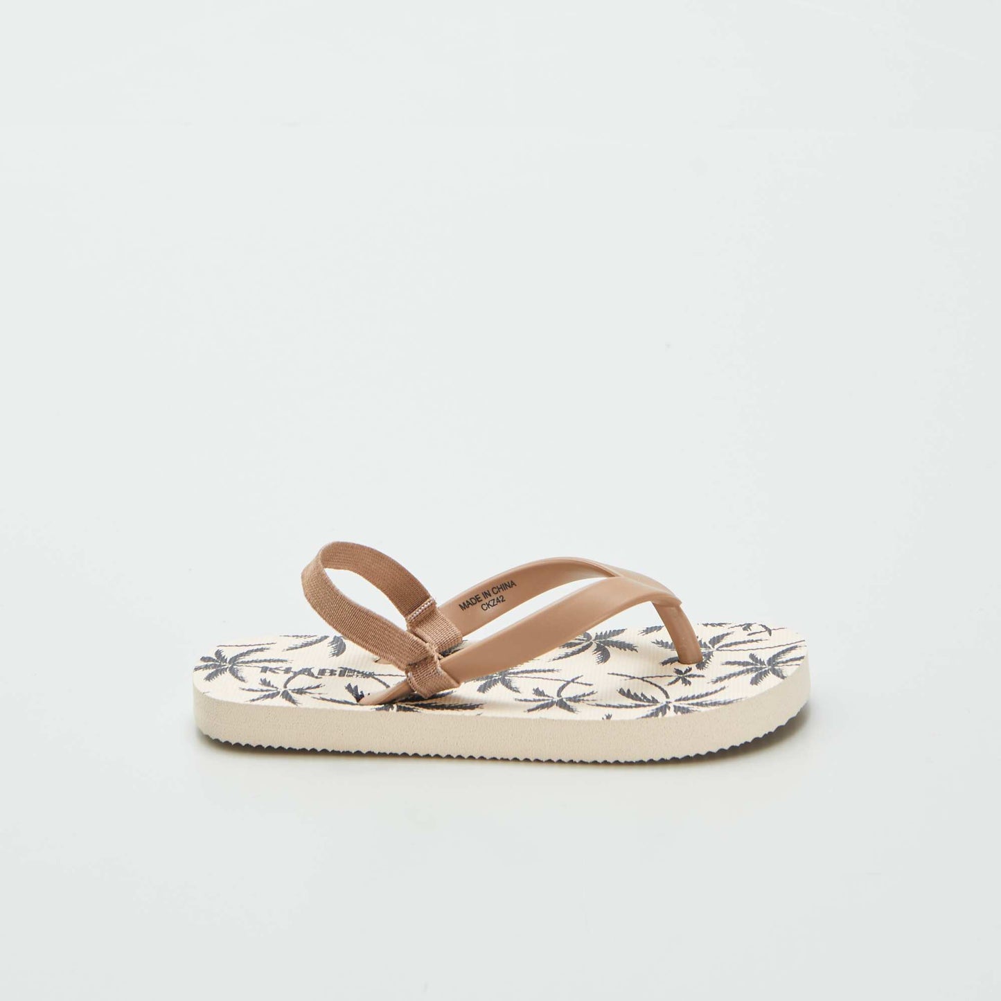 Patterned flip-flops BEIGE