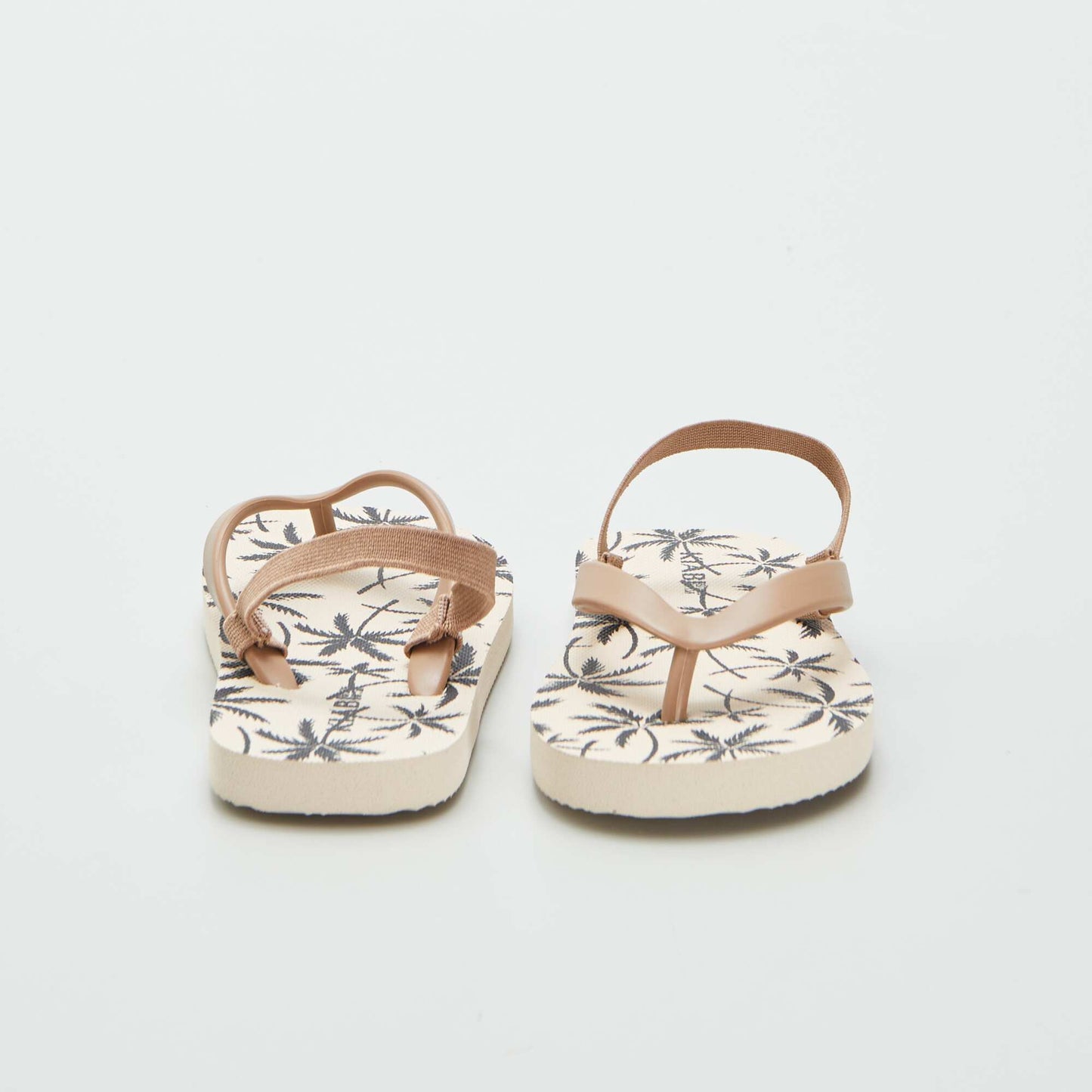 Patterned flip-flops BEIGE