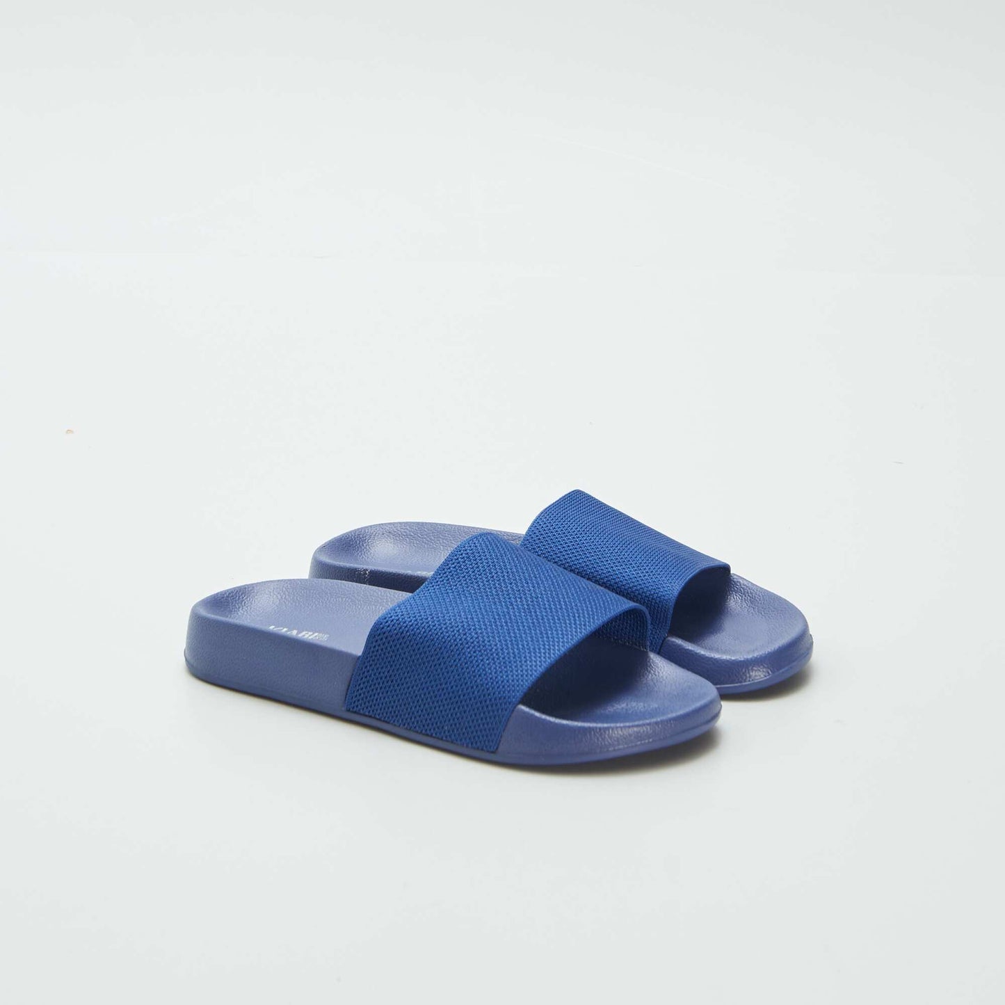 Plain pool sliders BLUE