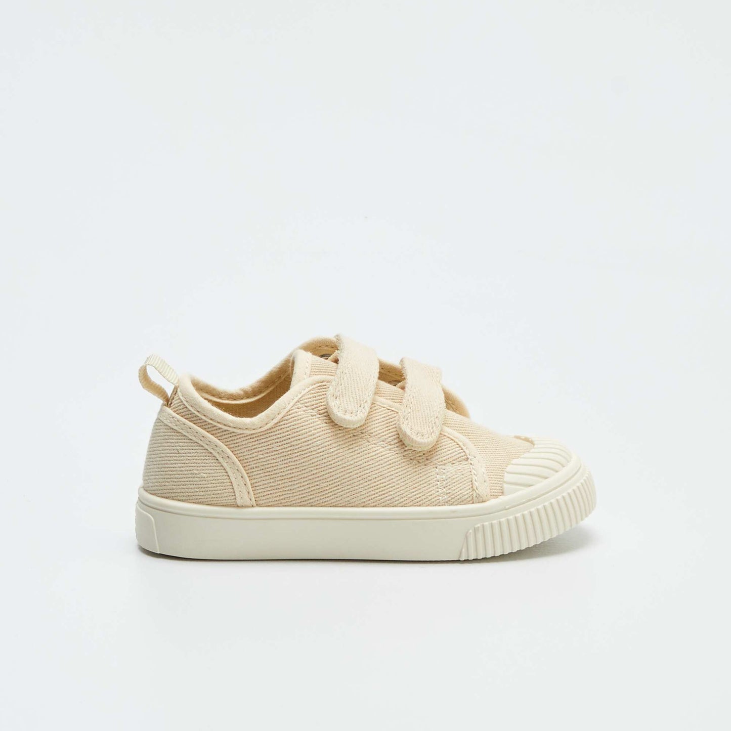 Fabric Velcro trainers BEIGE