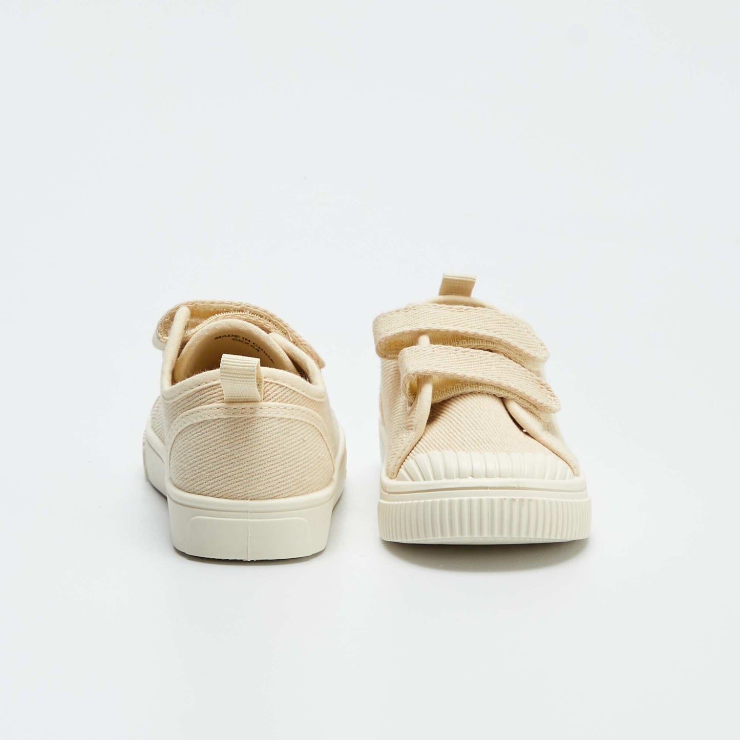 Fabric Velcro trainers BEIGE