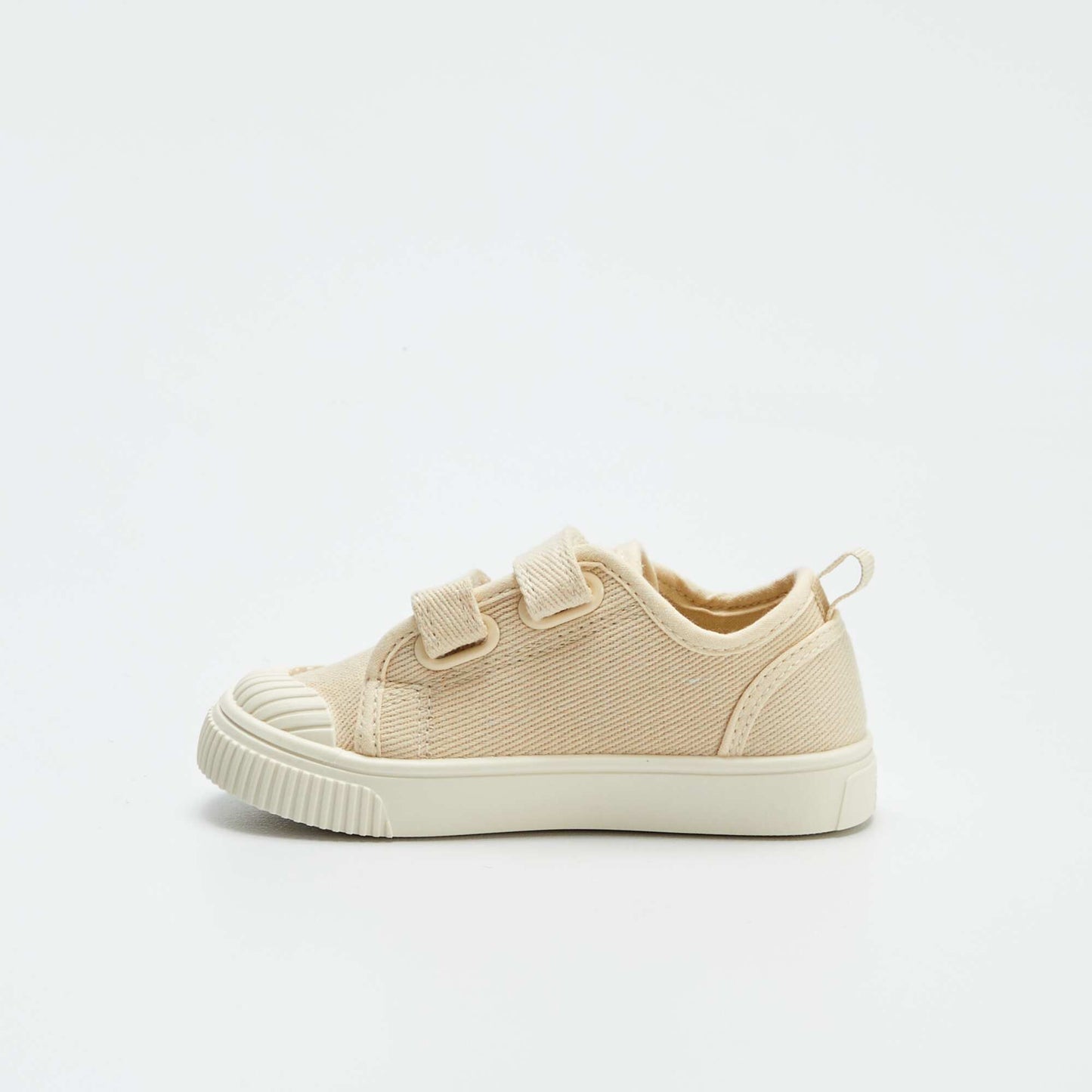 Fabric Velcro trainers BEIGE