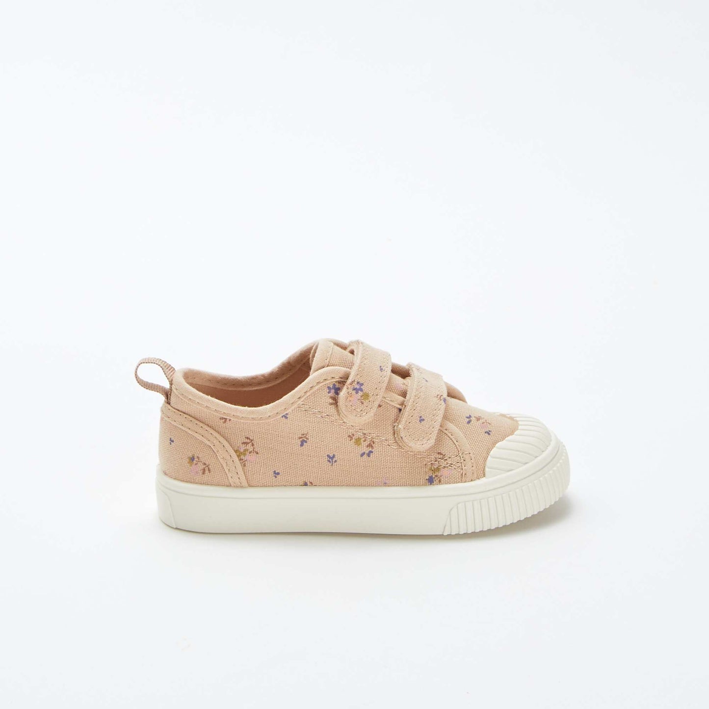 Fabric Velcro trainers BEIGE