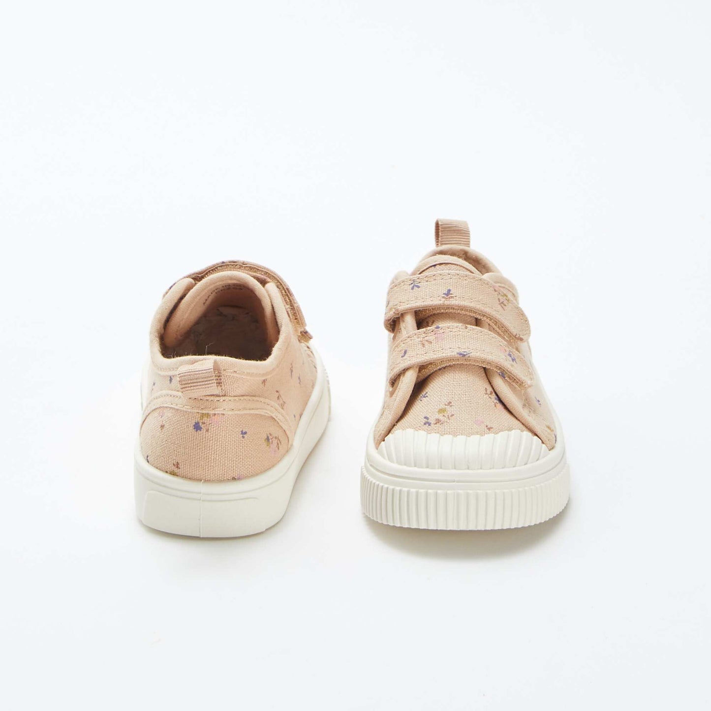 Fabric Velcro trainers BEIGE