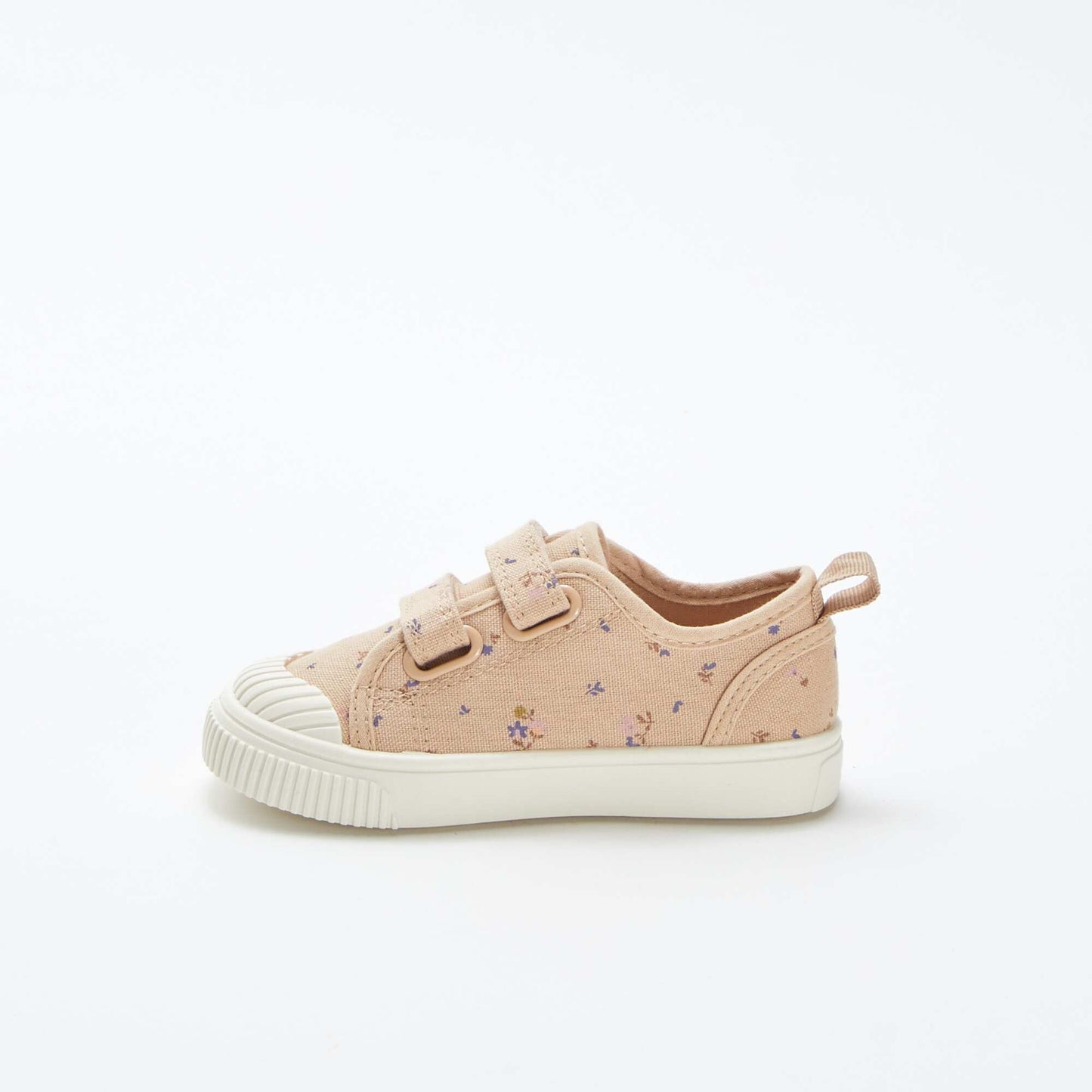 Fabric Velcro trainers BEIGE