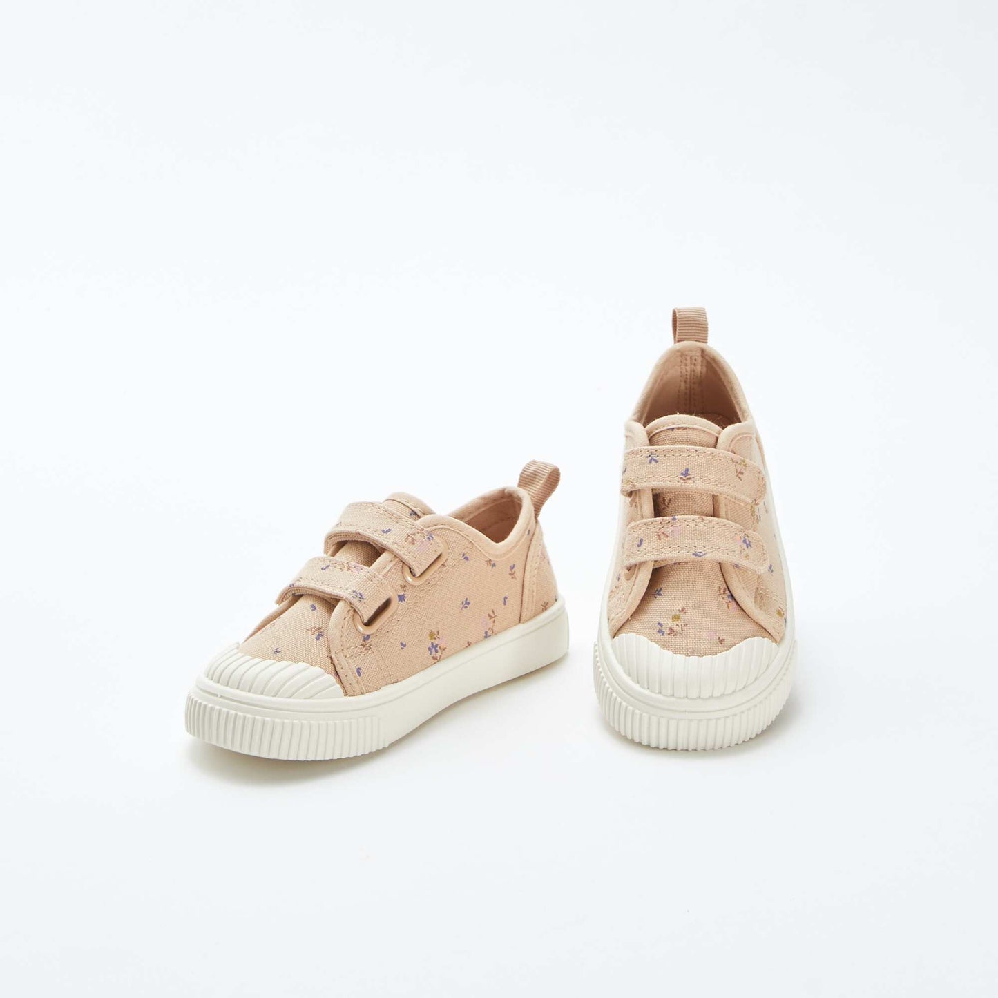 Fabric Velcro trainers BEIGE