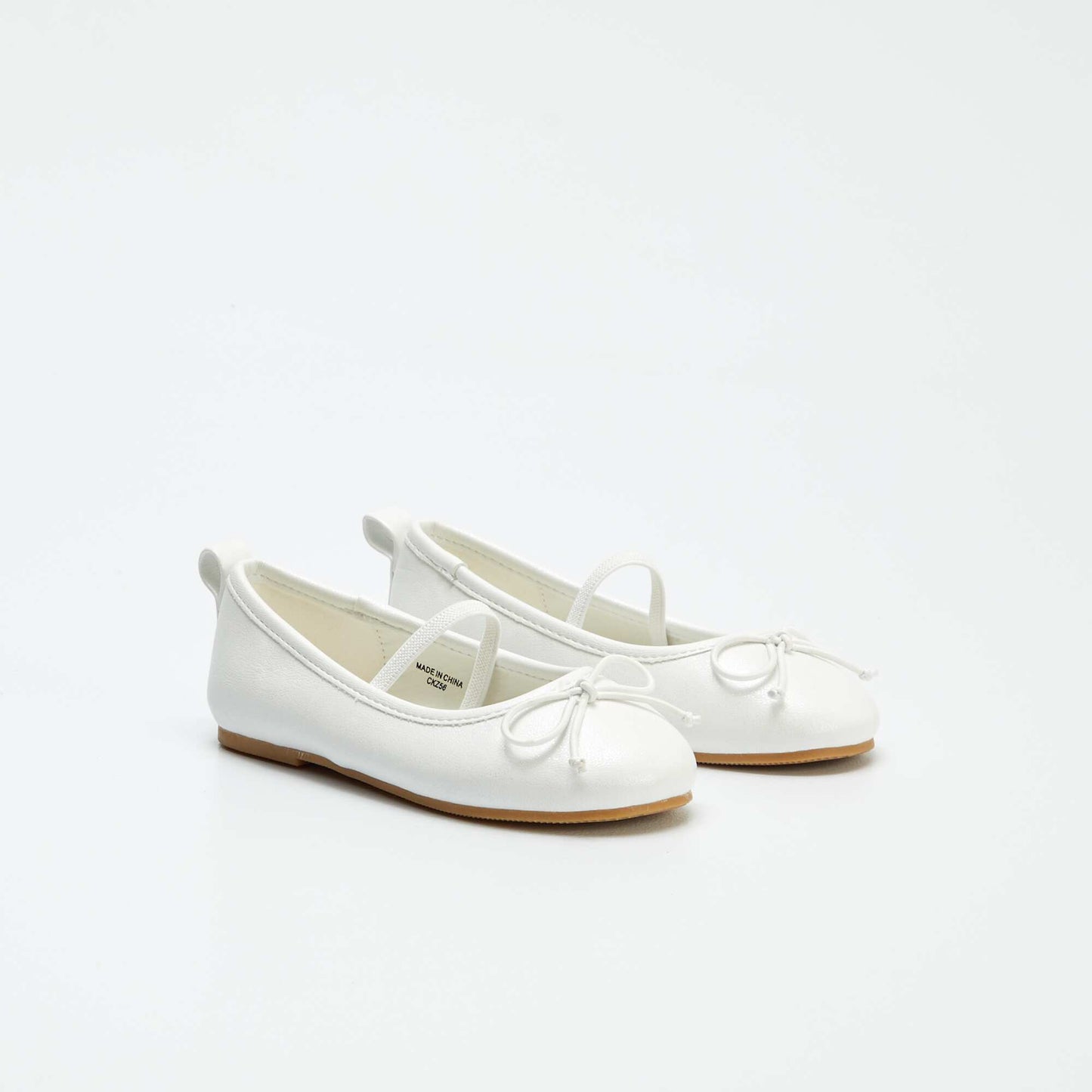 Flat ballet pumps WHITE