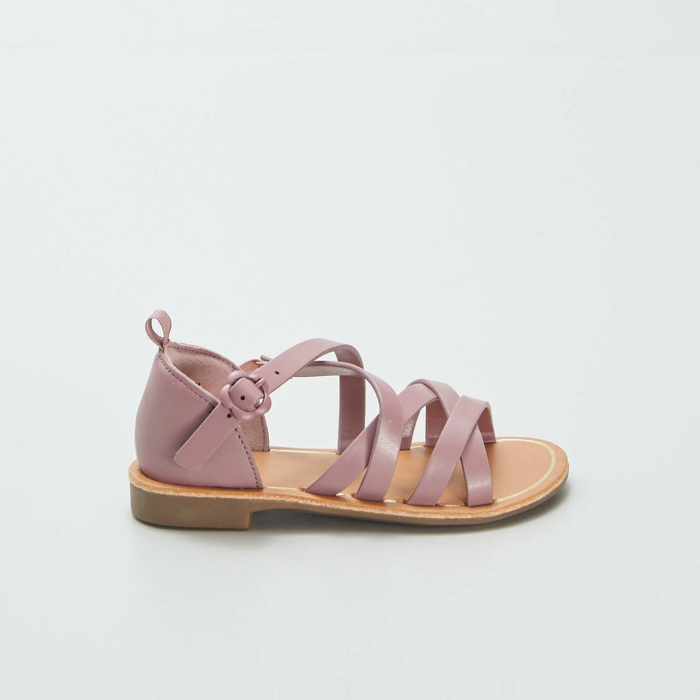 Multi-cross-strap sandals PURPLE