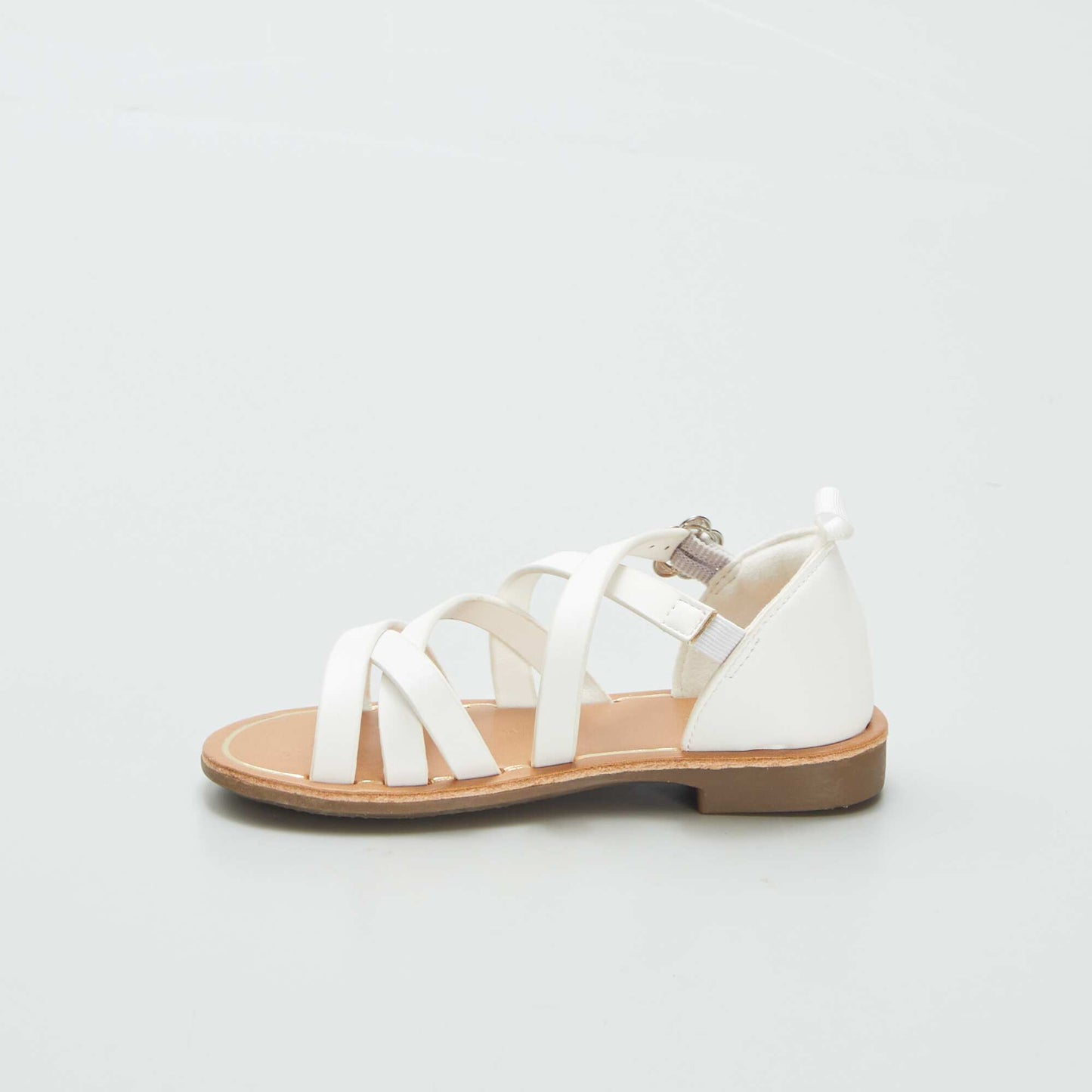 Multi-cross-strap sandals WHITE