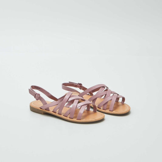 Strappy sandals PURPLE