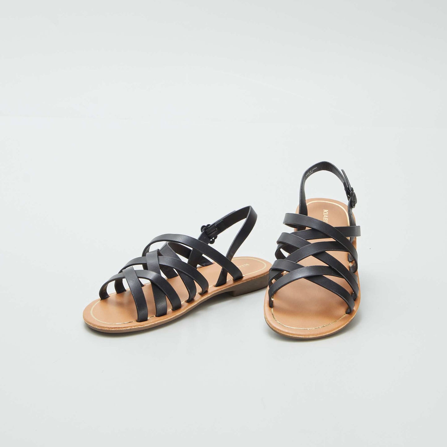 Strappy sandals BLACK