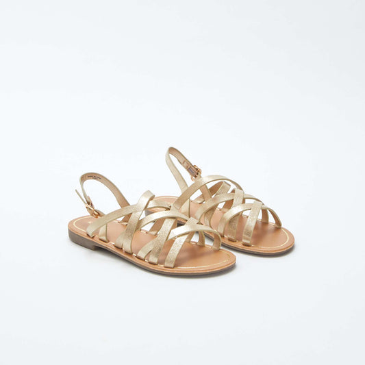 Strappy sandals YELLOW