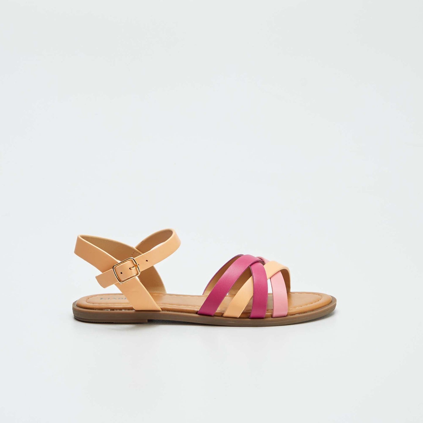 Sandals with crossover straps PINK